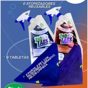 KIT Lavado Ecológico Auto-Vidrios con Paños